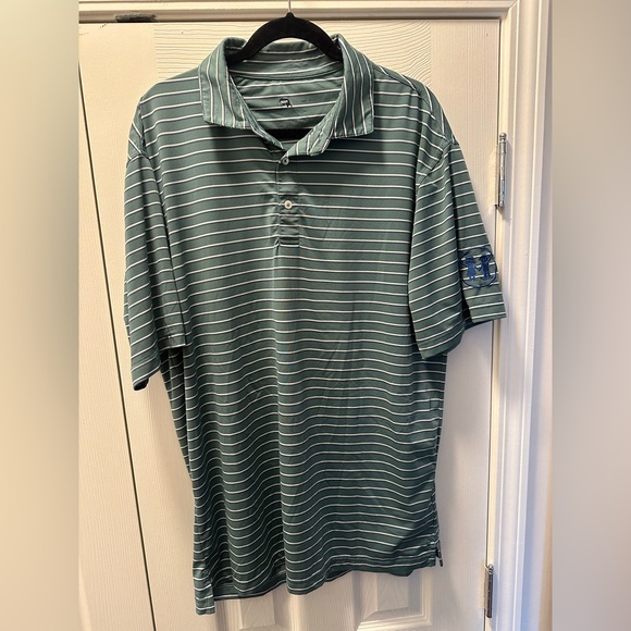 Striped Green Polo Shirt - Picture 1 of 3